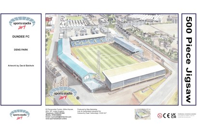 Dens Park Stadium Fine Art Jigsaw Puzzle - Dundee FC